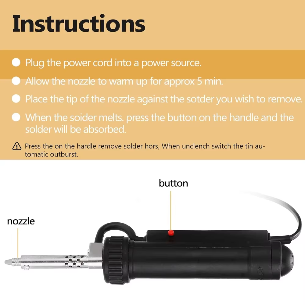 BBT-680 Electric Vacuum Solder - Desoldering Gun Vacuum Electric recension och pris