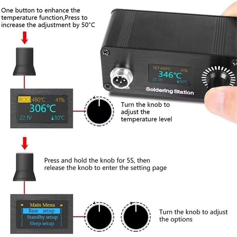 B23B T12 For Home Repairing So - Soldering Station T12 Oled recension och pris