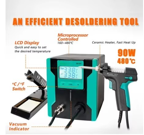 ESD Safe SS-331H Digital Elect - Desoldering Gun Vacuum Electric recension och pris