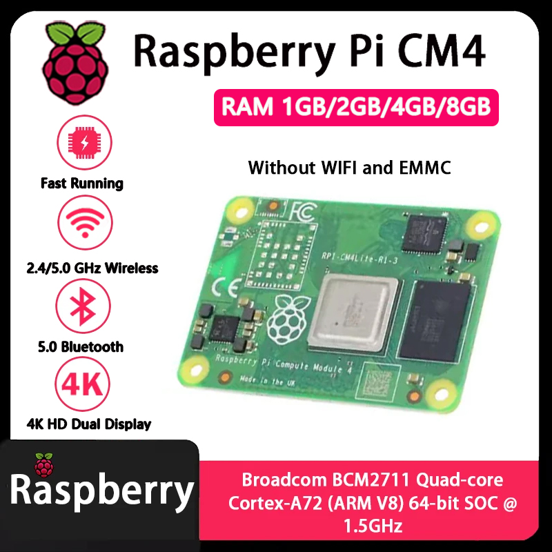 Raspberry Pi CM4 1GB/2GB/4GB/8 - Raspberry Pi Compute Module 4 8Gb 32Gb recension och pris