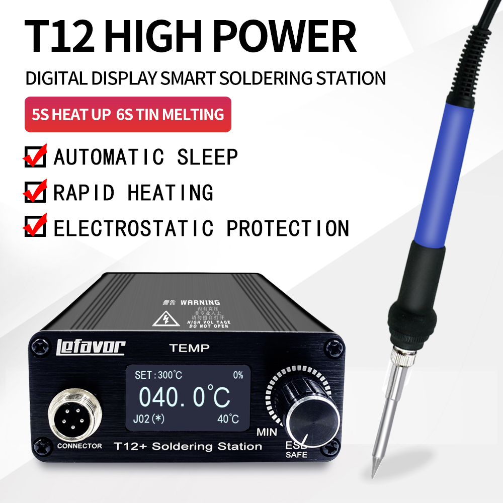 T12+ Soldering Station Solderi - Soldering Station T12 Oled recension och pris